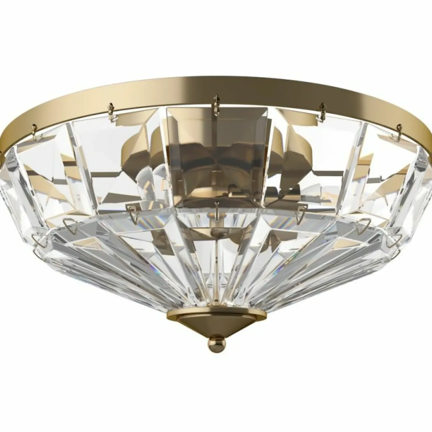 Lampa sufitowa z kryształkami, plafon ⌀39,6cm MOD094CL-04G FACET*Sklep Kaja Clearance