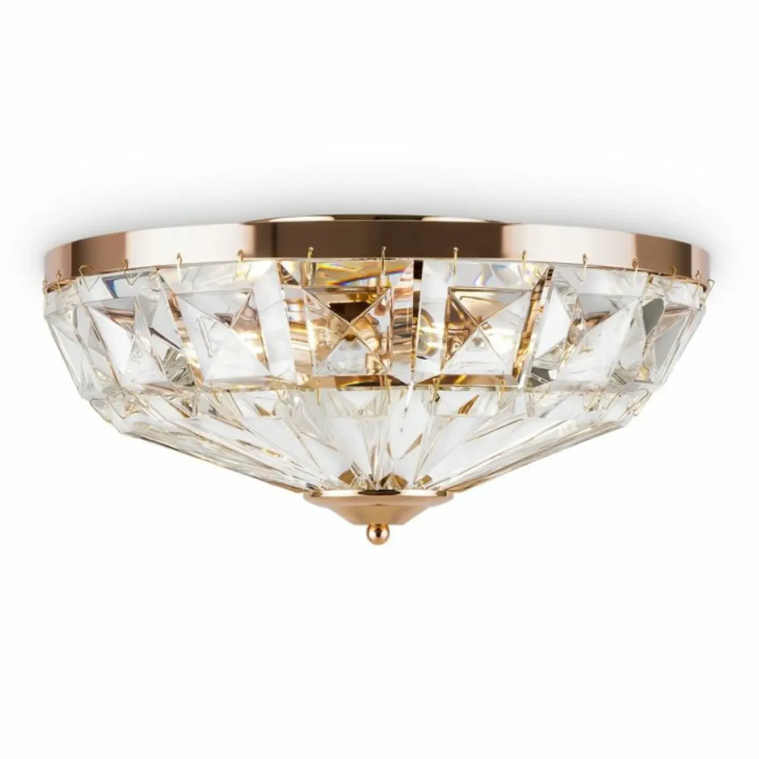 Lampa sufitowa z kryształkami, plafon ⌀39,6cm MOD094CL-04G FACET*Sklep Kaja Clearance