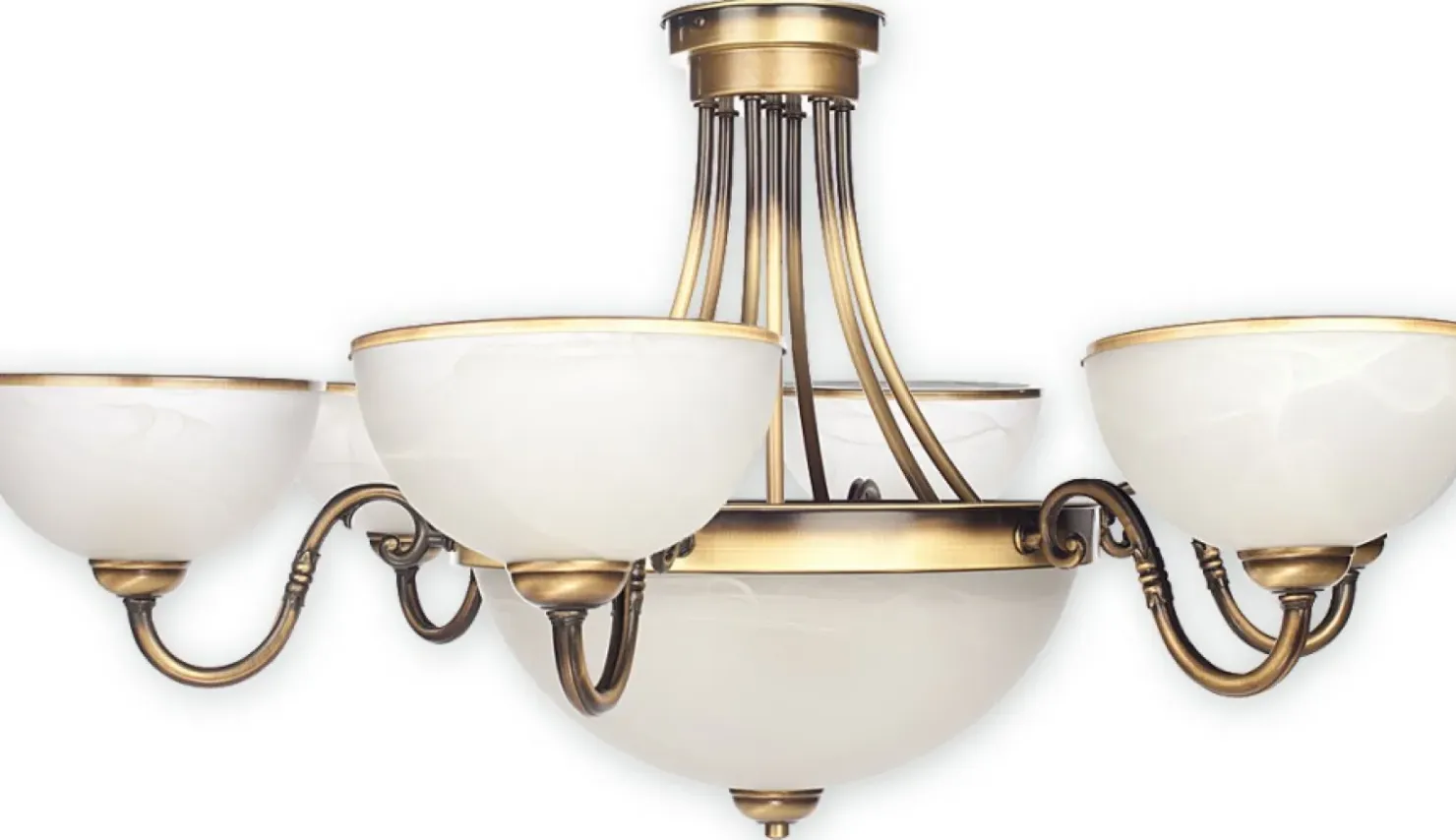Lampa sufitowa z mlecznymi kloszami O2096 W8 PAT SATO | Kaja*Sklep Kaja Online