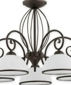 Lampa sufitowa z mlecznymi kloszami O2495 W5 RW INDRA | Kaja*Sklep Kaja Online
