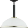 Lampa sufitowa z mlecznym kloszem O2921 W1 CZA ZL LAVA | Kaja*Sklep Kaja Cheap