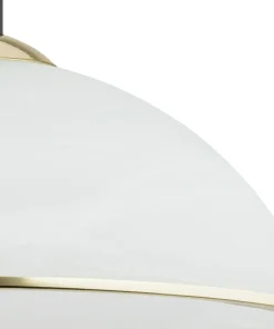 Lampa sufitowa z mlecznym kloszem O2921 W1 CZA ZL LAVA | Kaja*Sklep Kaja Cheap