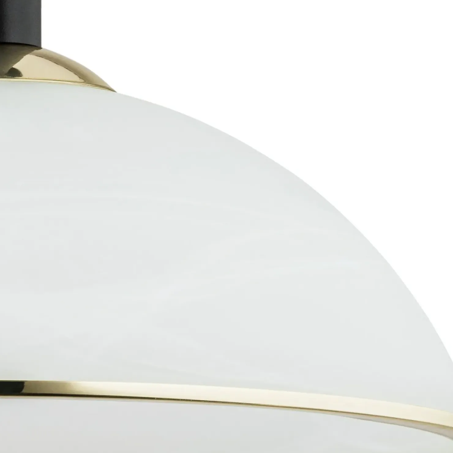 Lampa sufitowa z mlecznym kloszem O2921 W1 CZA ZL LAVA | Kaja*Sklep Kaja Cheap