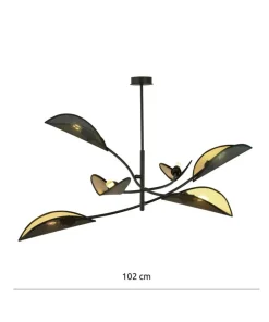 New Sklep Kaja Lampa sufitowa z niesymetrycznymi ramionami 1106/6 LOTUS | Kaja