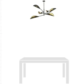 New Sklep Kaja Lampa sufitowa z niesymetrycznymi ramionami 1106/6 LOTUS | Kaja