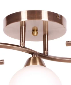 Lampa sufitowa z okrągłymi kloszami K-JSL-6084/3 AB LARA | Kaja*Sklep Kaja Shop