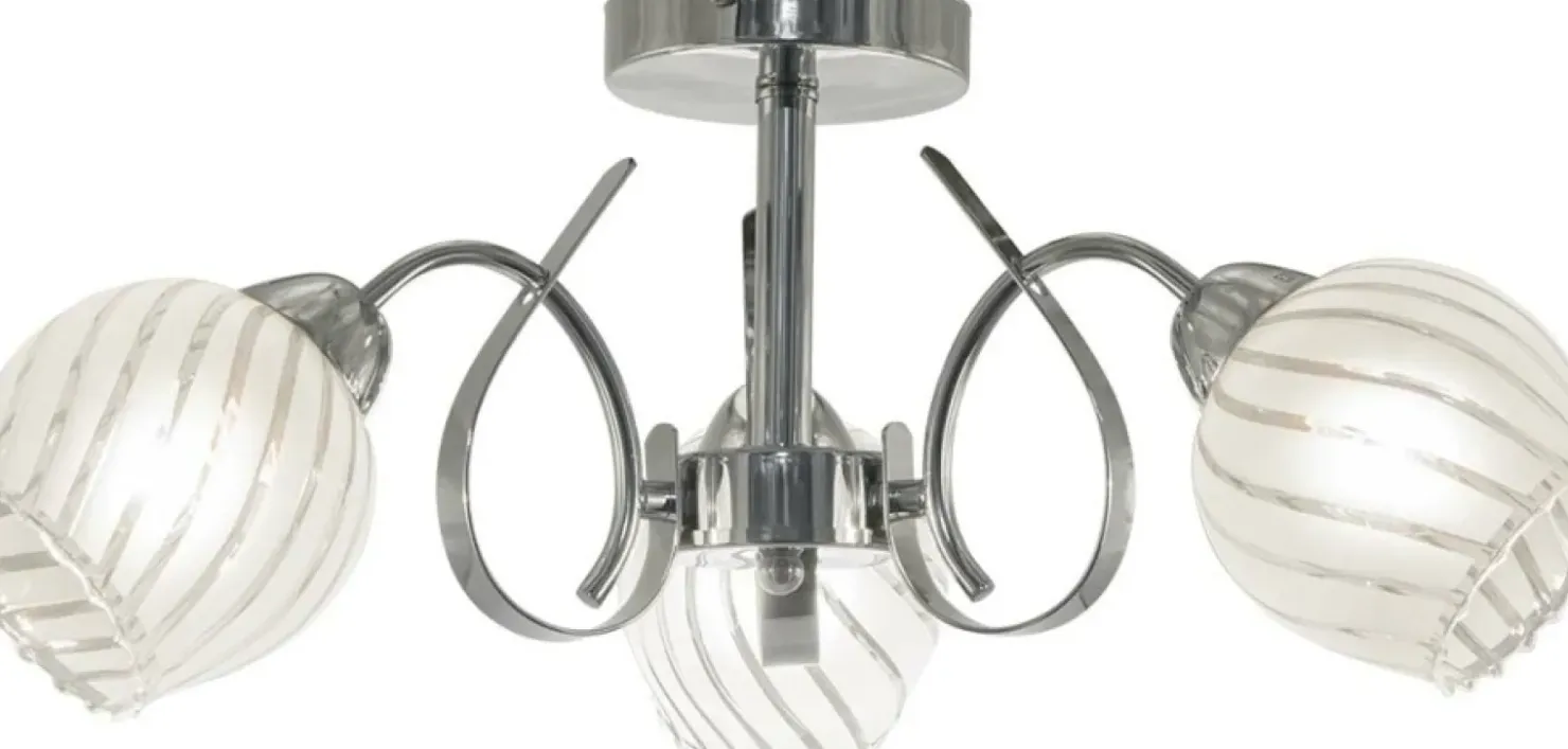 Lampa sufitowa z ozdobnymi kloszami 7138/3 8C DAKOTA | Kaja*Sklep Kaja Flash Sale