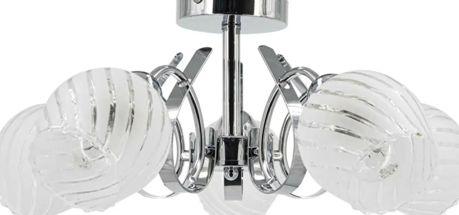 Lampa sufitowa z ozdobnymi kloszami 7138/5 8C DAKOTA | Kaja*Sklep Kaja Sale