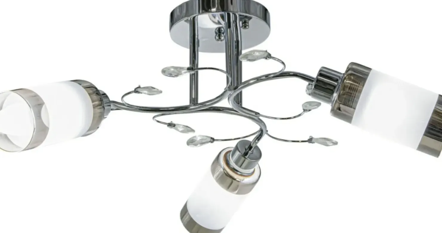 Lampa sufitowa z ozdobnymi kryształkami 8267/3 8C | Kaja Oświetlenie*Sklep Kaja Shop