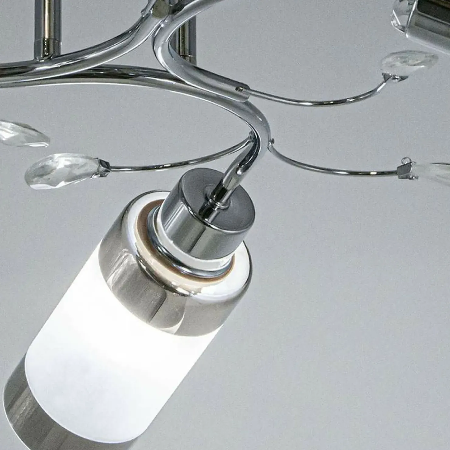 Lampa sufitowa z ozdobnymi kryształkami 8267/3 8C | Kaja Oświetlenie*Sklep Kaja Shop