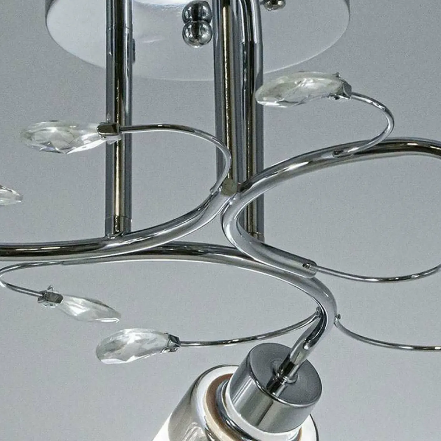 Lampa sufitowa z ozdobnymi kryształkami 8267/3 8C | Kaja Oświetlenie*Sklep Kaja Shop