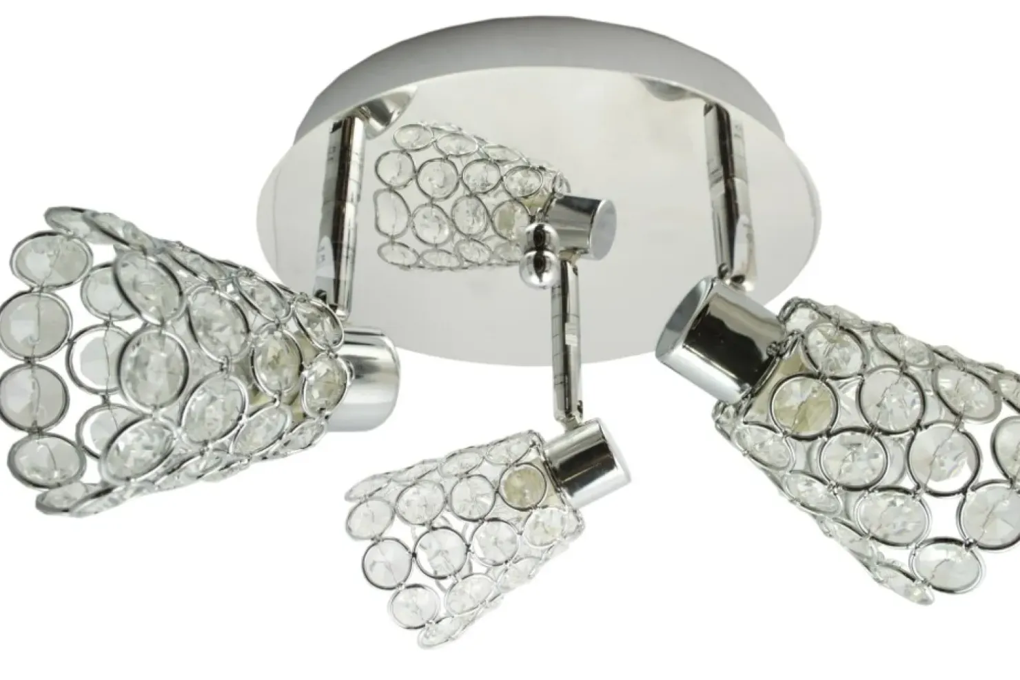 Clearance Sklep Kaja Lampa sufitowa z reflektorami, regulowany kąt 98-00491 z serii GLOSSY | Kaja Ośw chrom