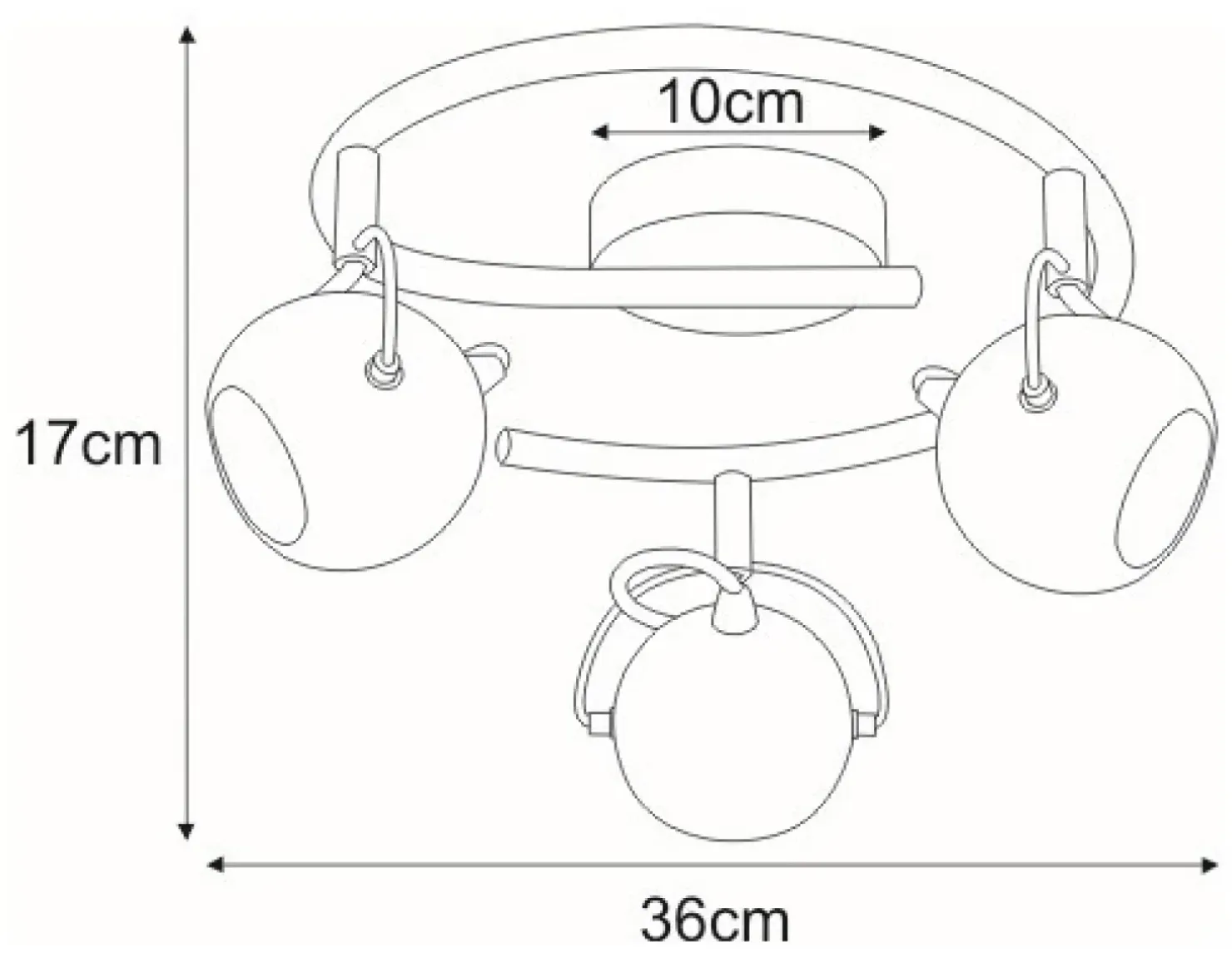 Hot Sklep Kaja Lampa sufitowa z reflektorami K-8002/3G CHR SALVA | Kaja chrom