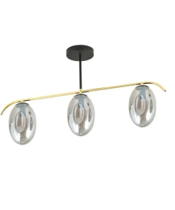 Discount Sklep Kaja Lampa sufitowa z trzema grafitowymi kloszami 1280/3 z serii FINES