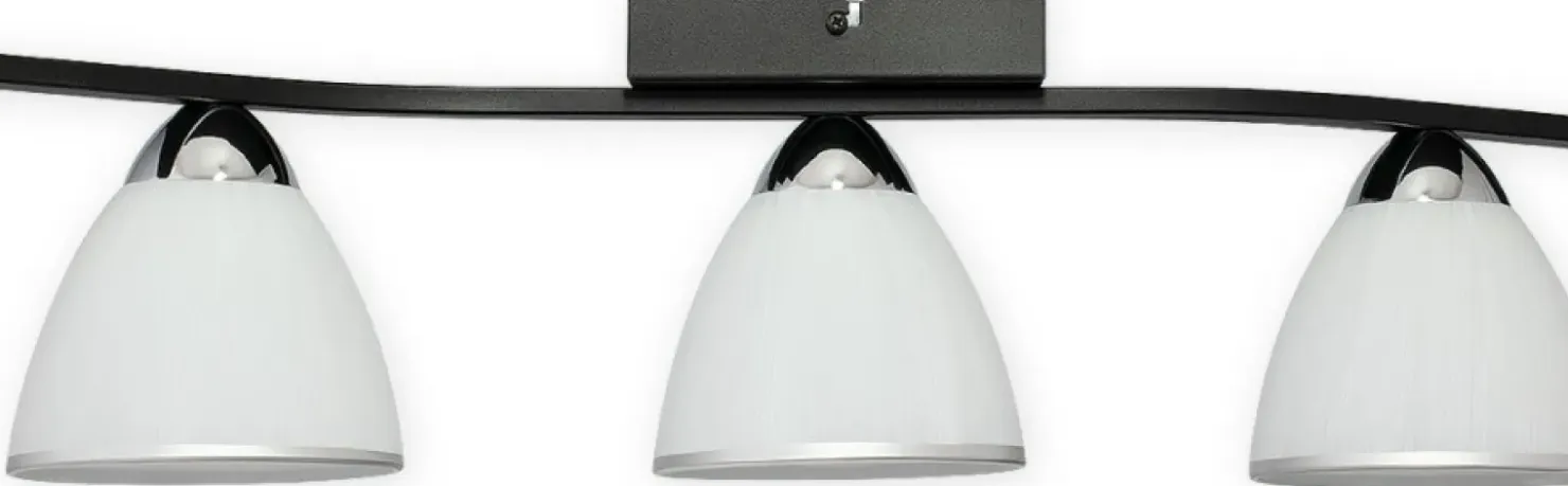 Lampa sufitowa z trzema kloszami O3253 P3 CZA + CH z serii FABER*Sklep Kaja Hot