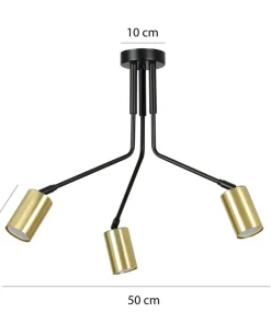 Outlet Sklep Kaja Lampa sufitowa z trzema ramionami na żarówki GU10 655/3 | Kaja