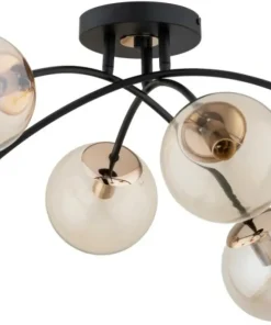 Store Sklep Kaja Lampa sufitowa ze złotymi podkloszami AL 63253 z serii BLASKO | Kaja Oświetlenie