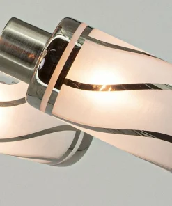Lampa szklana z białymi matowymi kloszami 8267/6 19BT | Kaja*Sklep Kaja Clearance