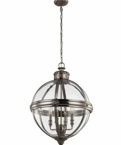 Lampa w kolorze antycznego niklu FE-ADAMS-4P-ANL z serii ADAMS*Sklep Kaja Fashion