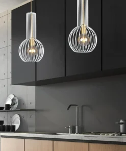 New Sklep Kaja Lampa w kształcie drucianej gruszki K-4525 ARVI WHITE | Kaja