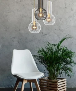 New Sklep Kaja Lampa w kształcie drucianej gruszki K-4525 ARVI WHITE | Kaja