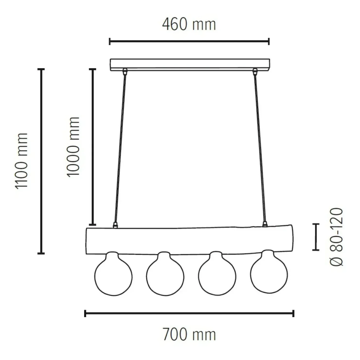 Store Sklep Kaja Lampa wisząca 69880404 z serii TRABO SIMPLE