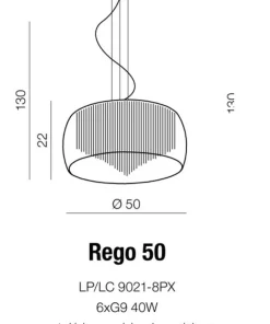 Cheap Sklep Kaja Lampa wisząca AZ1000 - Rego 50 pendant/top - AZZARDO chrom