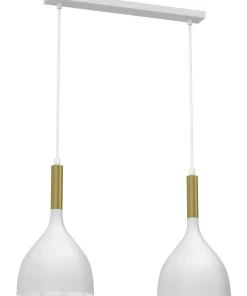 New Sklep Kaja Lampa wisząca, biała, w stylu skandynawskim LX 3956 z serii NOAK