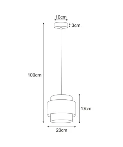 Lampa wisząca boho z podwójnym abażurem K-5230 z serii GATO | Kaja*Sklep Kaja Flash Sale