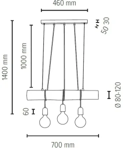 Best Sklep Kaja Lampa wisząca łącząca drewno z betonem 68599304 TRABO CONCRETE | Kaja