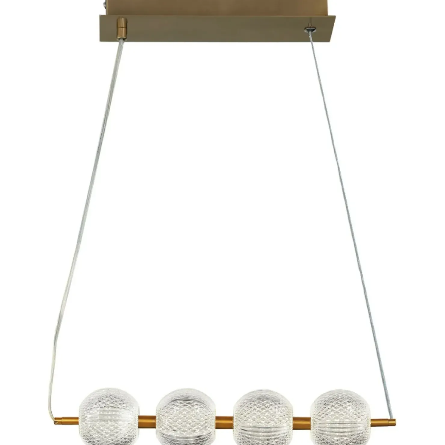 Cheap Sklep Kaja Lampa wisząca do jadalni w stylu glamour LP-2202/4L GD DIAMOND | Kaja