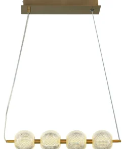 Cheap Sklep Kaja Lampa wisząca do jadalni w stylu glamour LP-2202/4L GD DIAMOND | Kaja