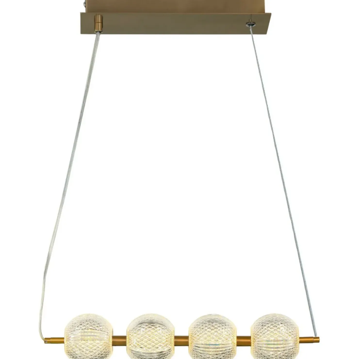 Cheap Sklep Kaja Lampa wisząca do jadalni w stylu glamour LP-2202/4L GD DIAMOND | Kaja