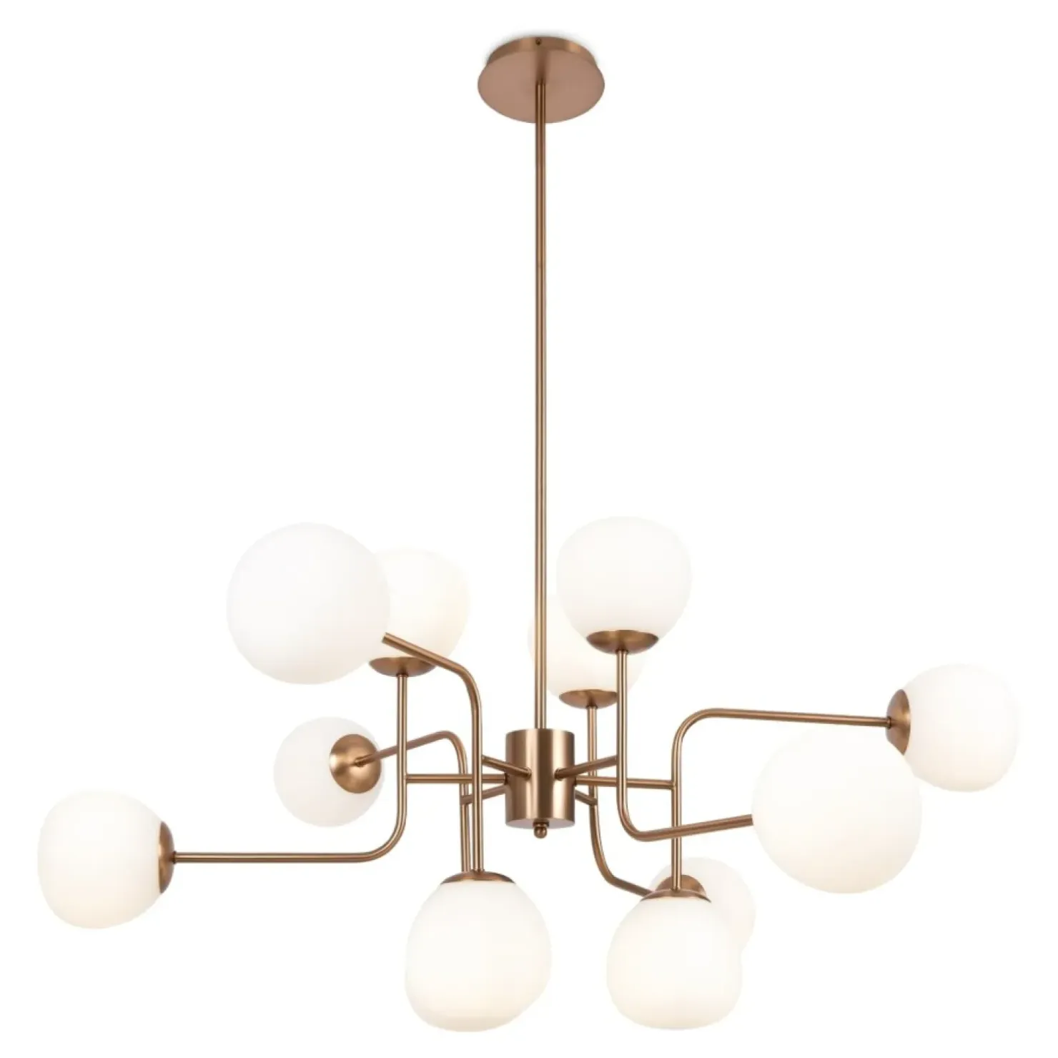 Store Sklep Kaja Lampa wisząca do oświetlenia dużego pokoju MOD221PL-12G z serii ERICH złoty