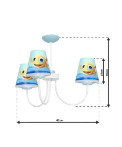 Lampa wisząca do pokoju dziecięcego MLP6809 z serii RYBKA | Kaja Oświetlenie*Sklep Kaja Sale