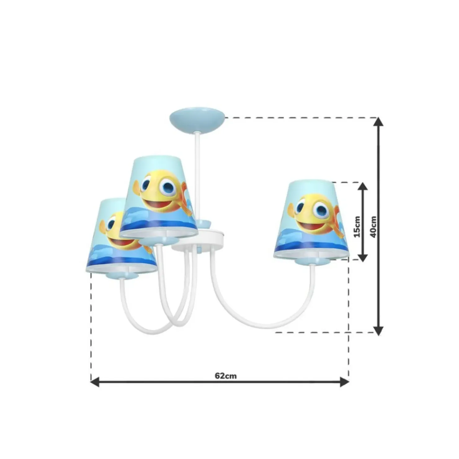 Lampa wisząca do pokoju dziecięcego MLP6809 z serii RYBKA | Kaja Oświetlenie*Sklep Kaja Sale