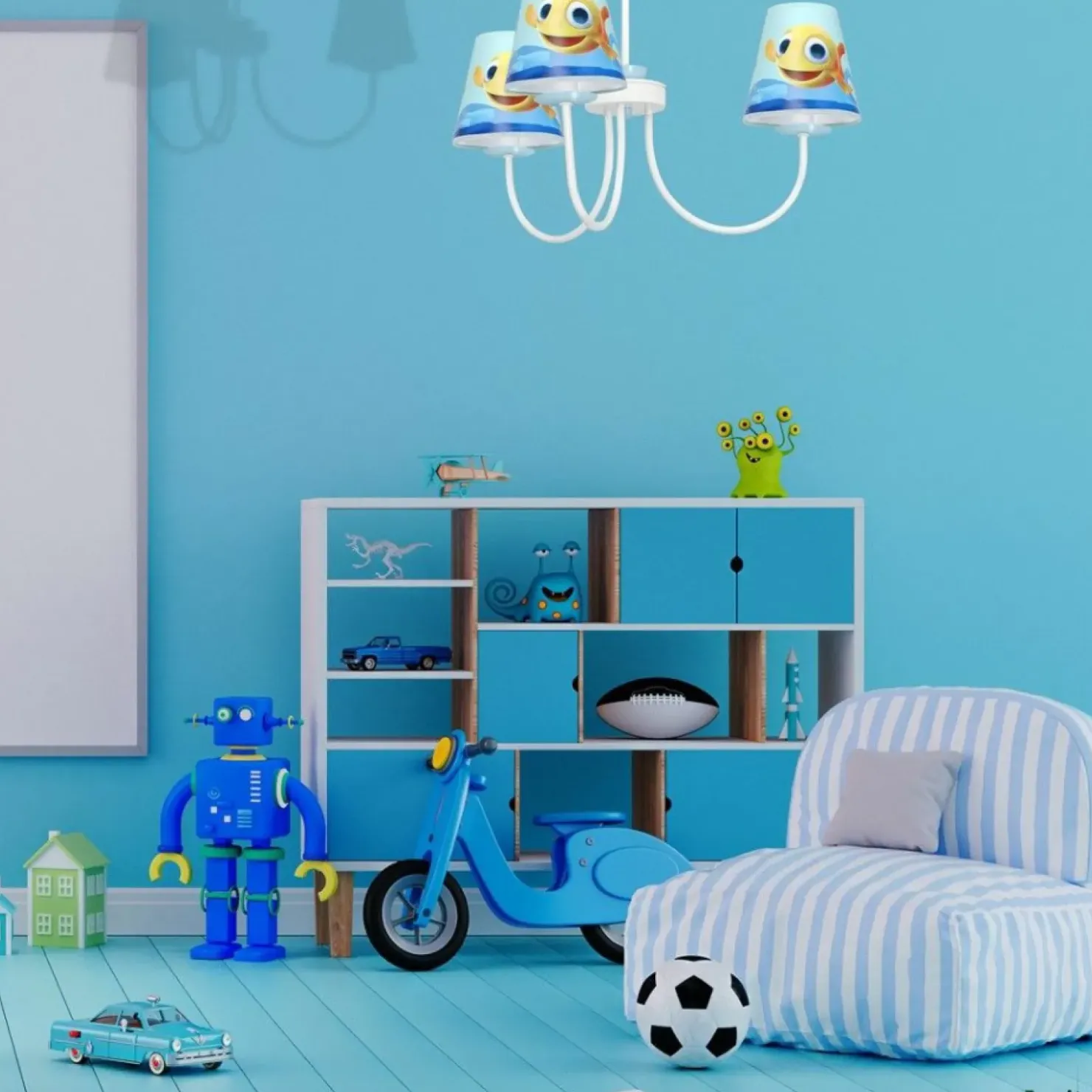 Lampa wisząca do pokoju dziecięcego MLP6809 z serii RYBKA | Kaja Oświetlenie*Sklep Kaja Sale