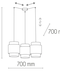 Flash Sale Sklep Kaja Lampa wisząca do rustykalnego salonu TK 6549 BOHO | Kaja Oświetlenie