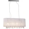 Lampa wisząca do salonu glamour MDM1870-4 WH ISLA | Kaja Oświetlenie*Sklep Kaja Flash Sale