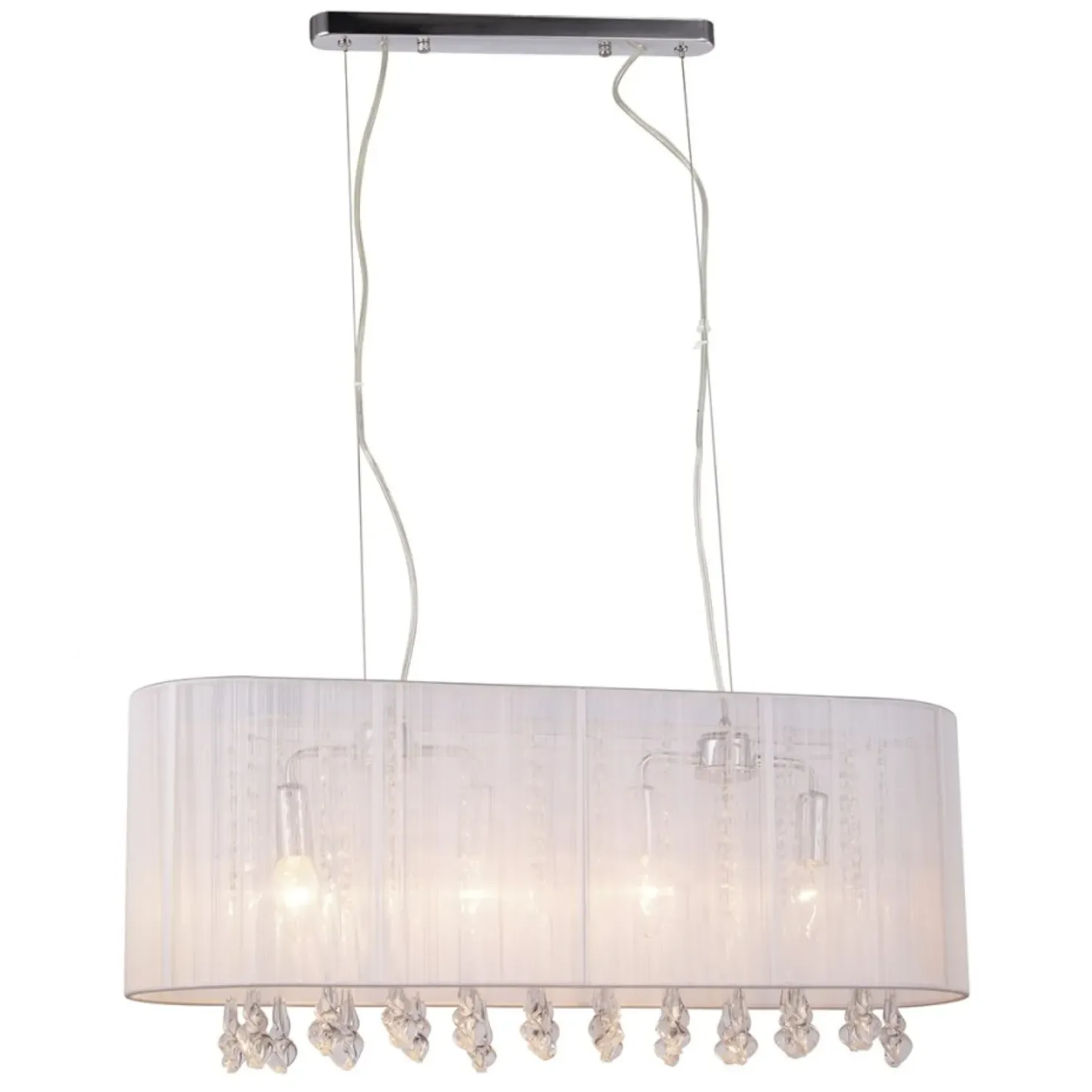 Lampa wisząca do salonu glamour MDM1870-4 WH ISLA | Kaja Oświetlenie*Sklep Kaja Flash Sale