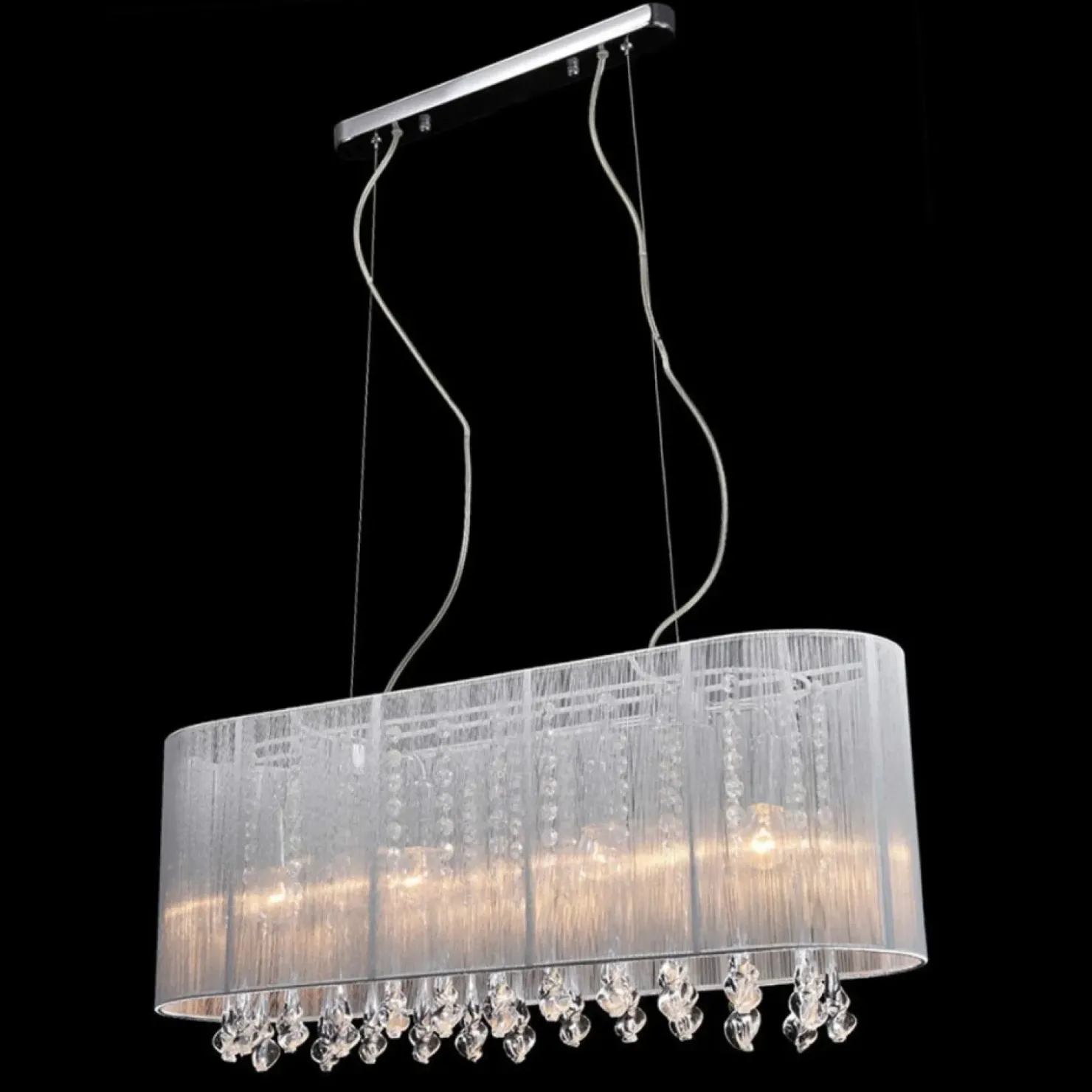 Lampa wisząca do salonu glamour MDM1870-4 WH ISLA | Kaja Oświetlenie*Sklep Kaja Flash Sale