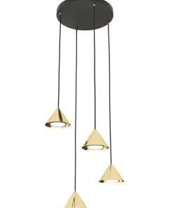 Sale Sklep Kaja Lampa wisząca do salonu 1329/4PREM ELIT 4 PREMIUM GOLD | Kaja