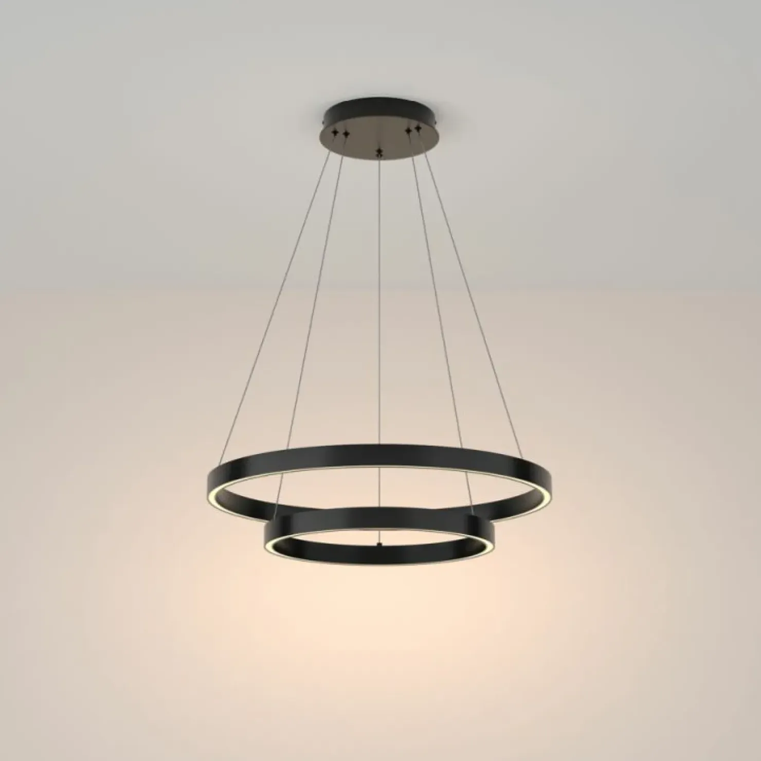 Best Sale Sklep Kaja Lampa wisząca, dwa połączone okręgi MOD058PL-L55B3K z serii RIM | Kaja