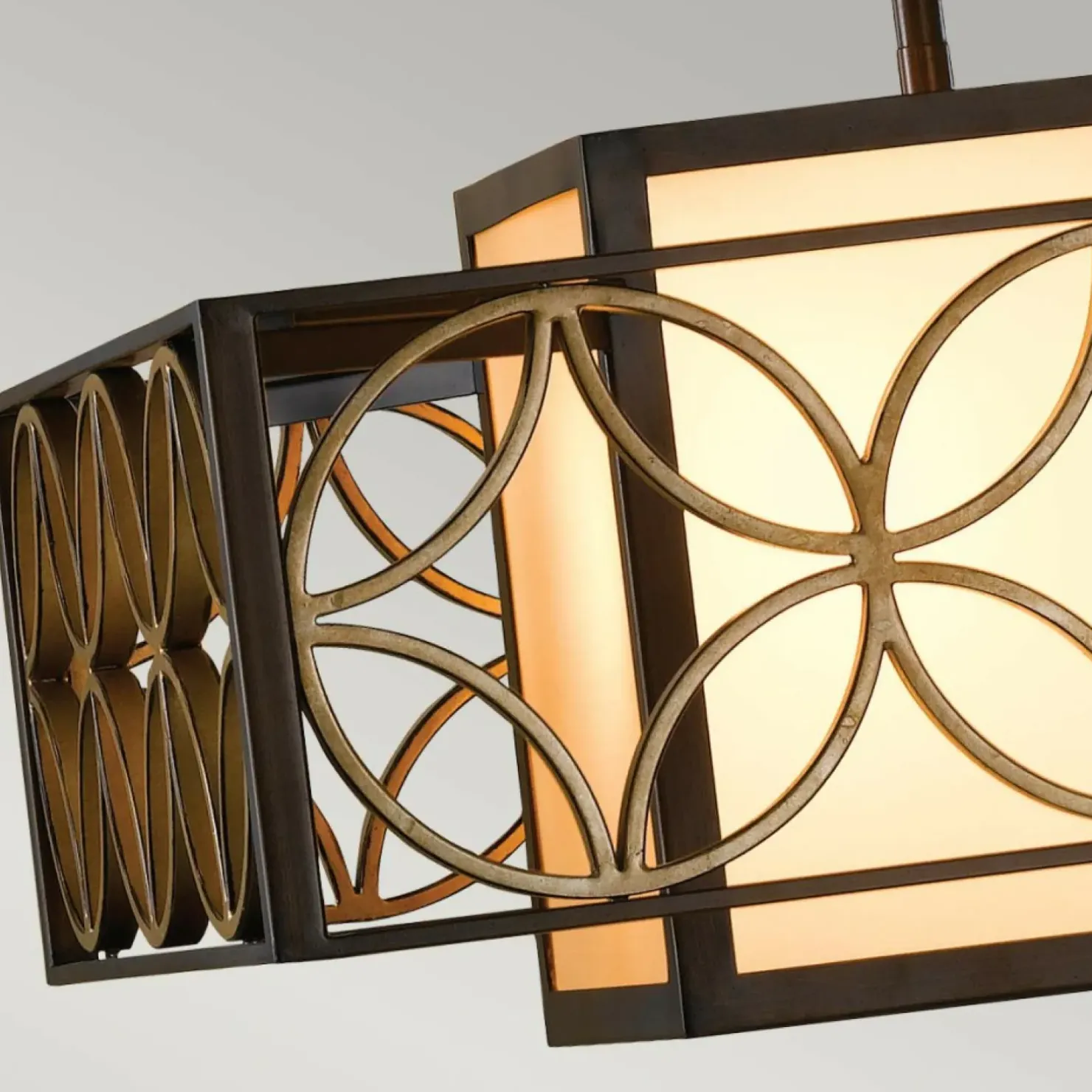 Hot Sklep Kaja Lampa wisząca geometryczna, brąz FE-REMY-P-B z serii REMY