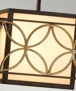 Hot Sklep Kaja Lampa wisząca geometryczna, brąz FE-REMY-P-B z serii REMY
