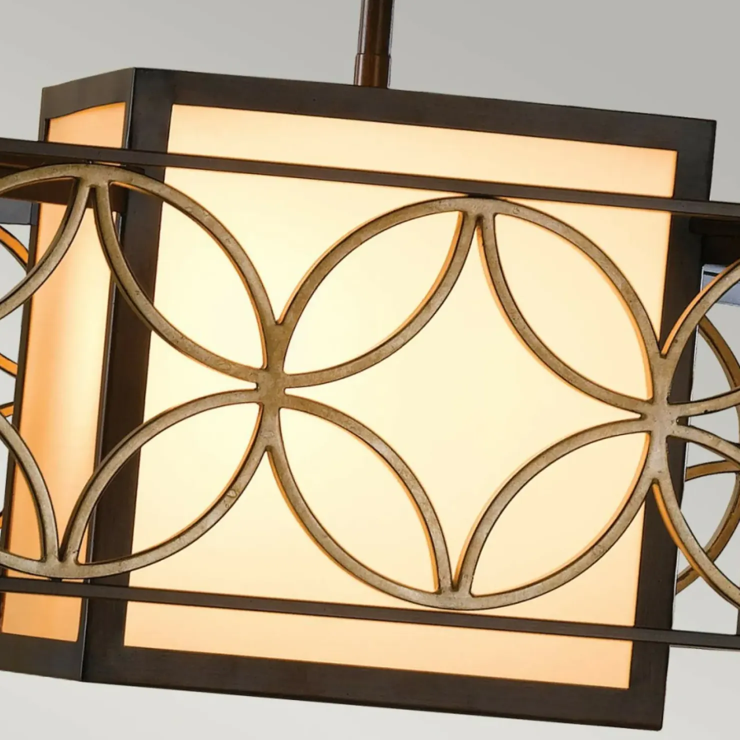 Hot Sklep Kaja Lampa wisząca geometryczna, brąz FE-REMY-P-B z serii REMY
