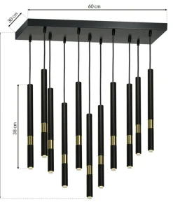 Store Sklep Kaja Lampa wisząca idealna do jadalni lub salonu MLP6386 z serii MONZA | Kaja Oświetl
