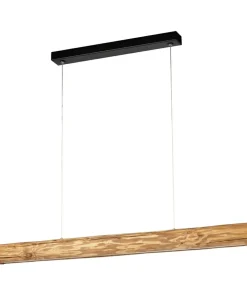 Shop Sklep Kaja Lampa wisząca LED drewniana belka 90cm 69480104 LUCAS | Kaja