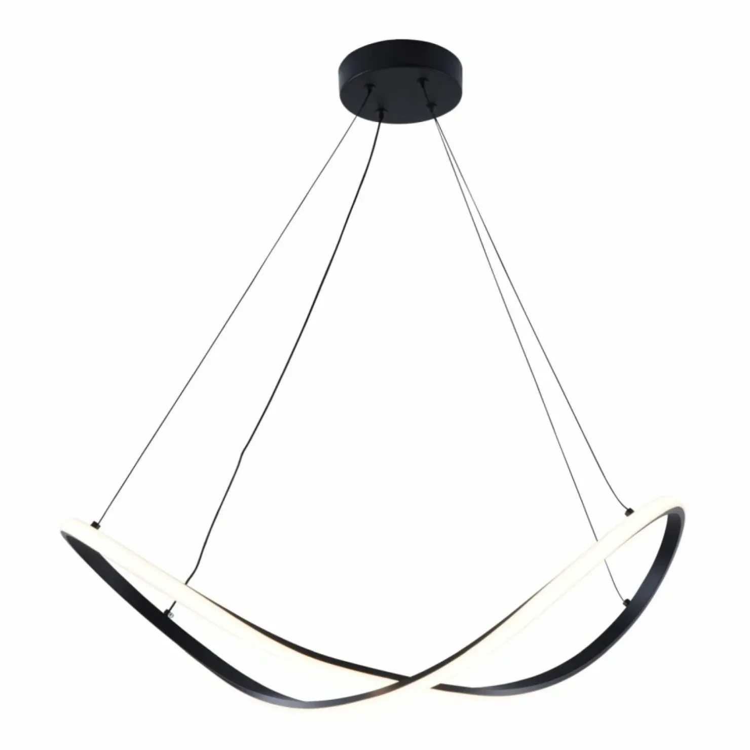 Best Sale Sklep Kaja Lampa wisząca LED o nieregularnym kształcie 19600P-BK ERDA | Kaja