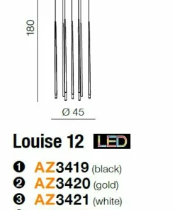 Hot Sklep Kaja Lampa wisząca LED w kolorze u AZ3422 LOUISE | Kaja Oświetlenie chrom
